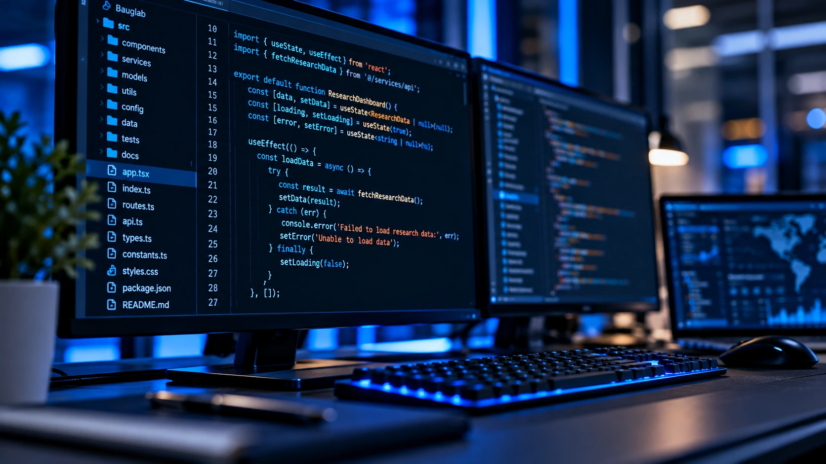 Software engineering workspace